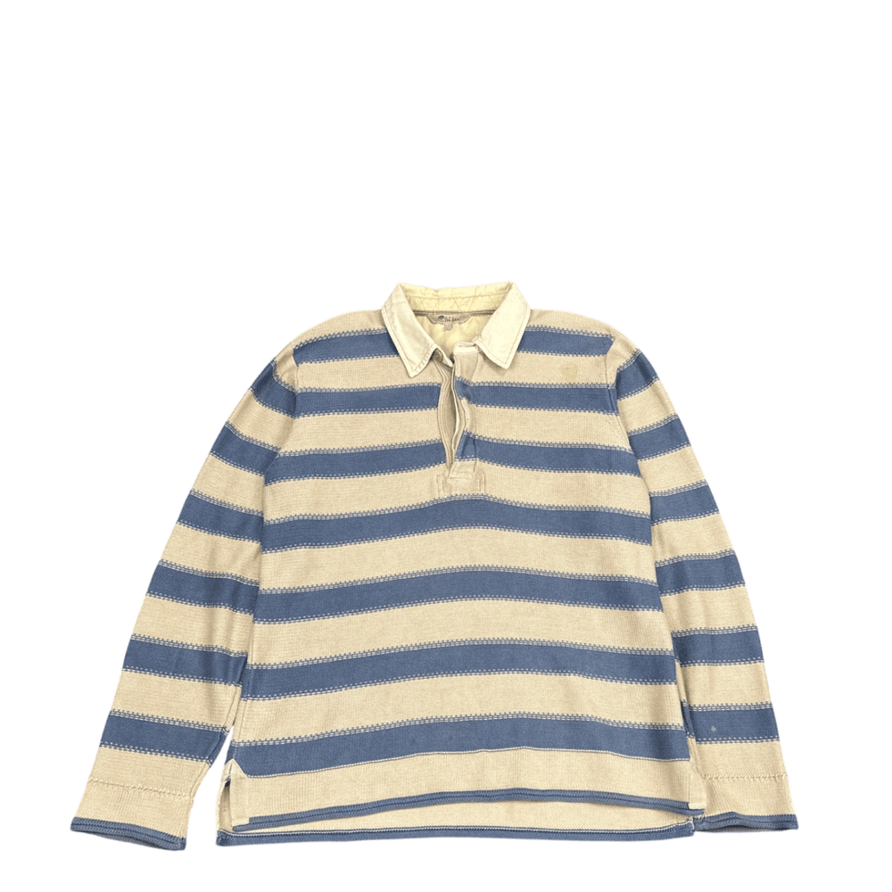 Far Face Striped Pullover - Tan/Gray (S)