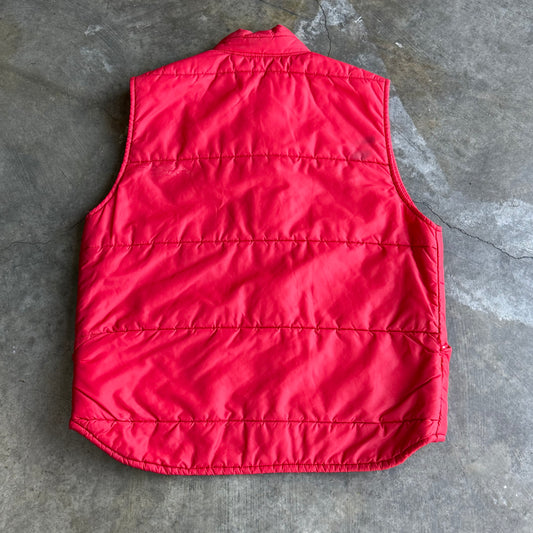 Red Budweiser Puffer Vest