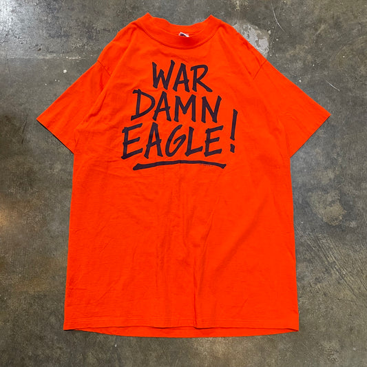 War Damn Eagle Auburn Russell Orange Tee