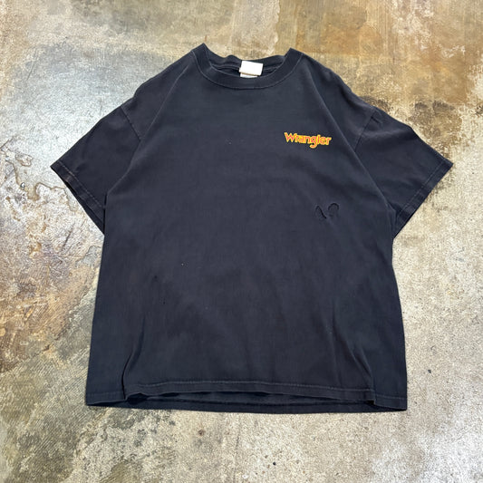 Wrangler By The Horns Black tee