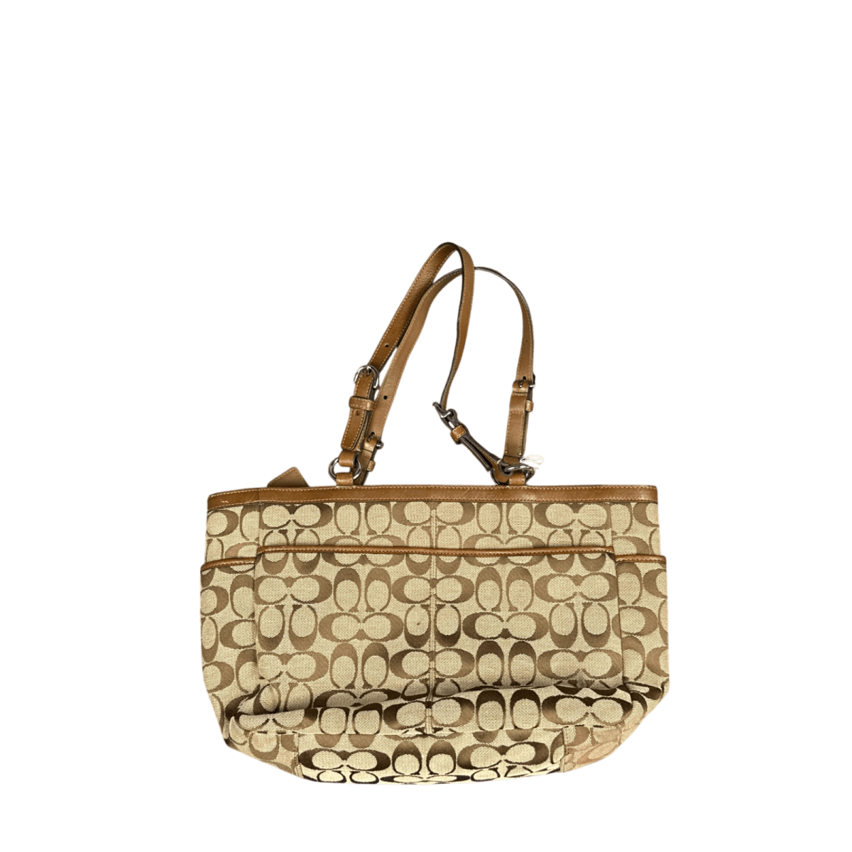 Coach Signature Jacquard Tote - Brown (null)