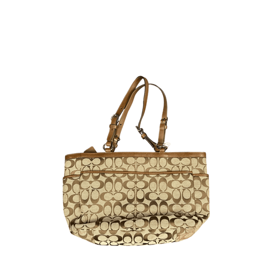 Coach Signature Jacquard Tote - Brown (null)