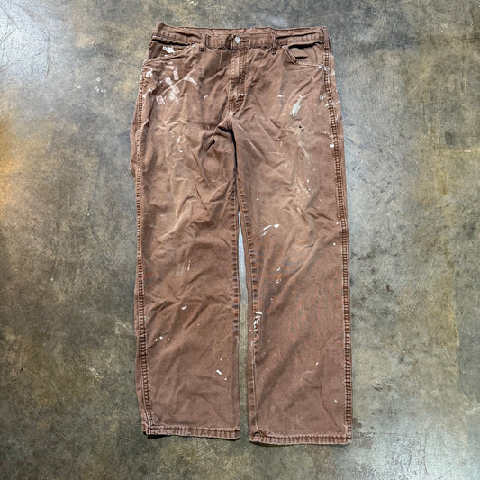 Brown Dickies Distressed Pants 13