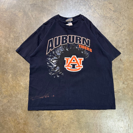Navy Auburn Broken Glass Tee