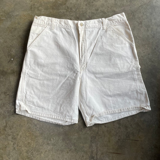 White 90s Carhartt Shorts 12