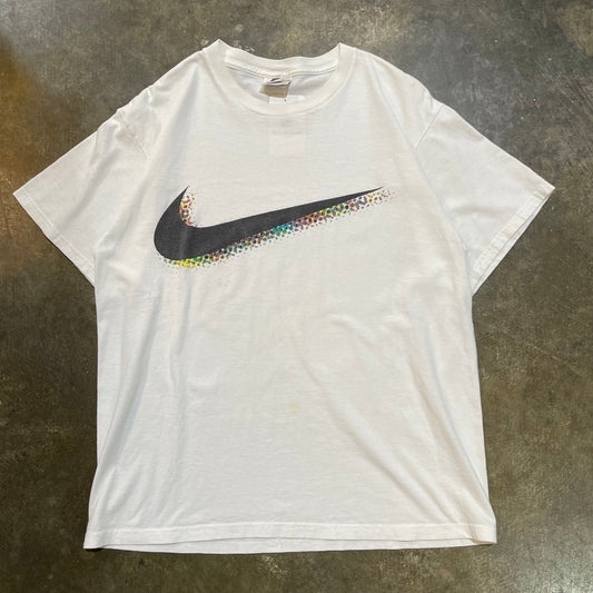 Nike White Tag Big Symbol Sprinkle Tee