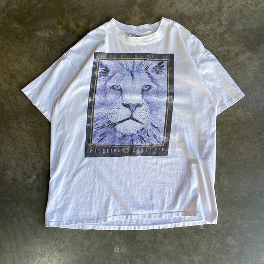 White Majesty Lion Face Tee