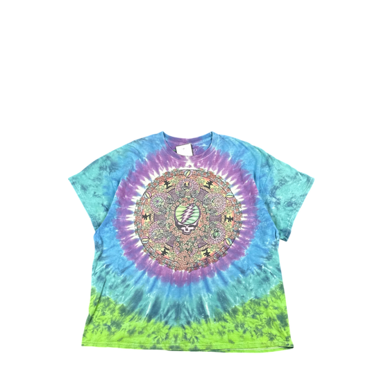 Liquid Blue Tie-Dye Graphic Tee - Multicolor (2XL)