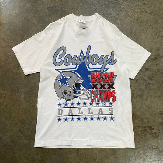 White Dallas Cowboys Super Bowl XXX Champs