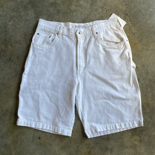 White Lightwash Union Bay Carpenter Shorts