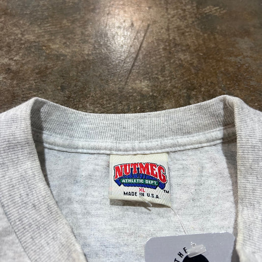 DS Grey 1991 Nutmeg Atlanta Braves Embroidered World Series Tee