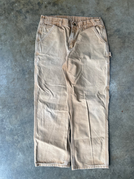Carhartt Brown Dungaree Fit Work Pants (34x30)