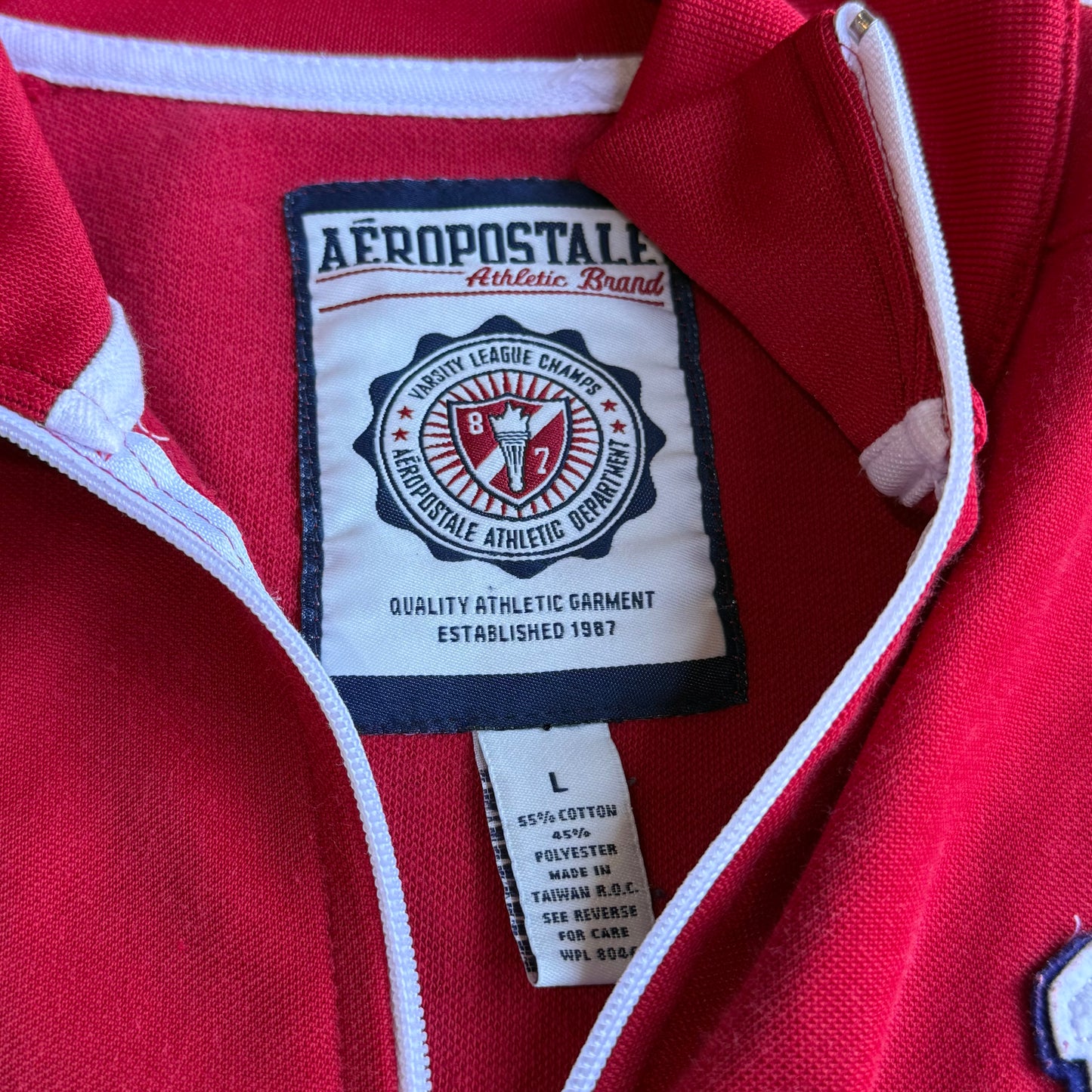 1990s Aeropostale Team Red Track Jacket (L)