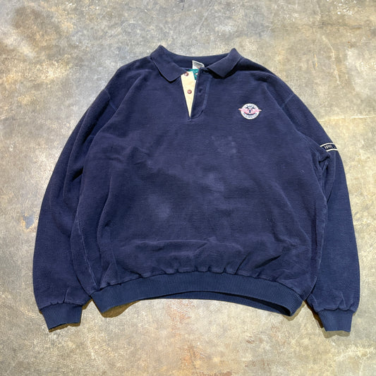 1990s International Sports Polo Sweatshirt (XL)