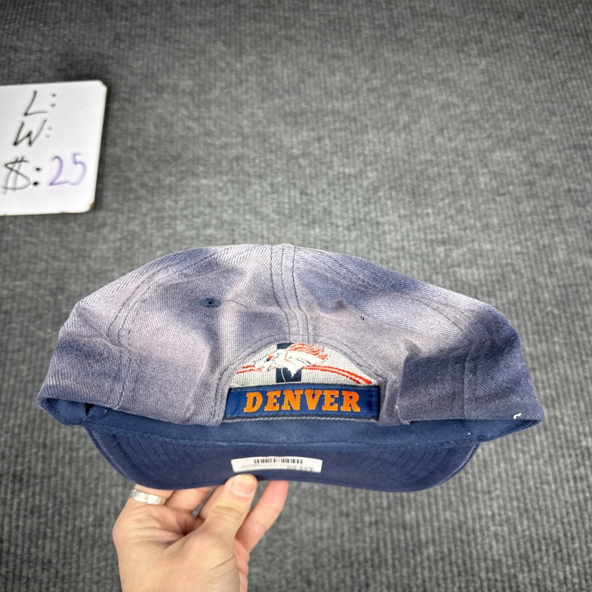 Logo 7 Denver Broncos Hat - Navy Blue (One Size)