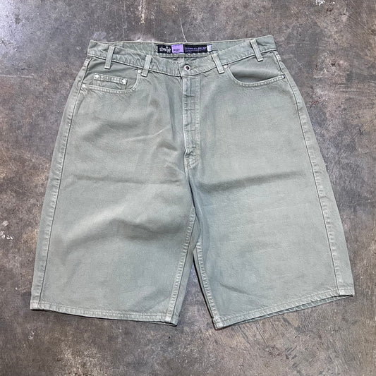 Green Silver Tab Shorts