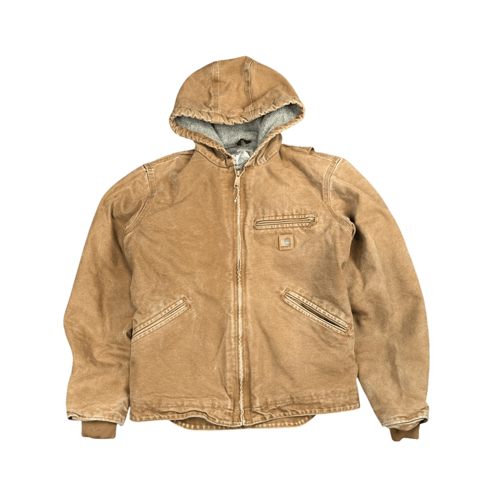Carhartt Hooded Work Jacket - Brown (S)