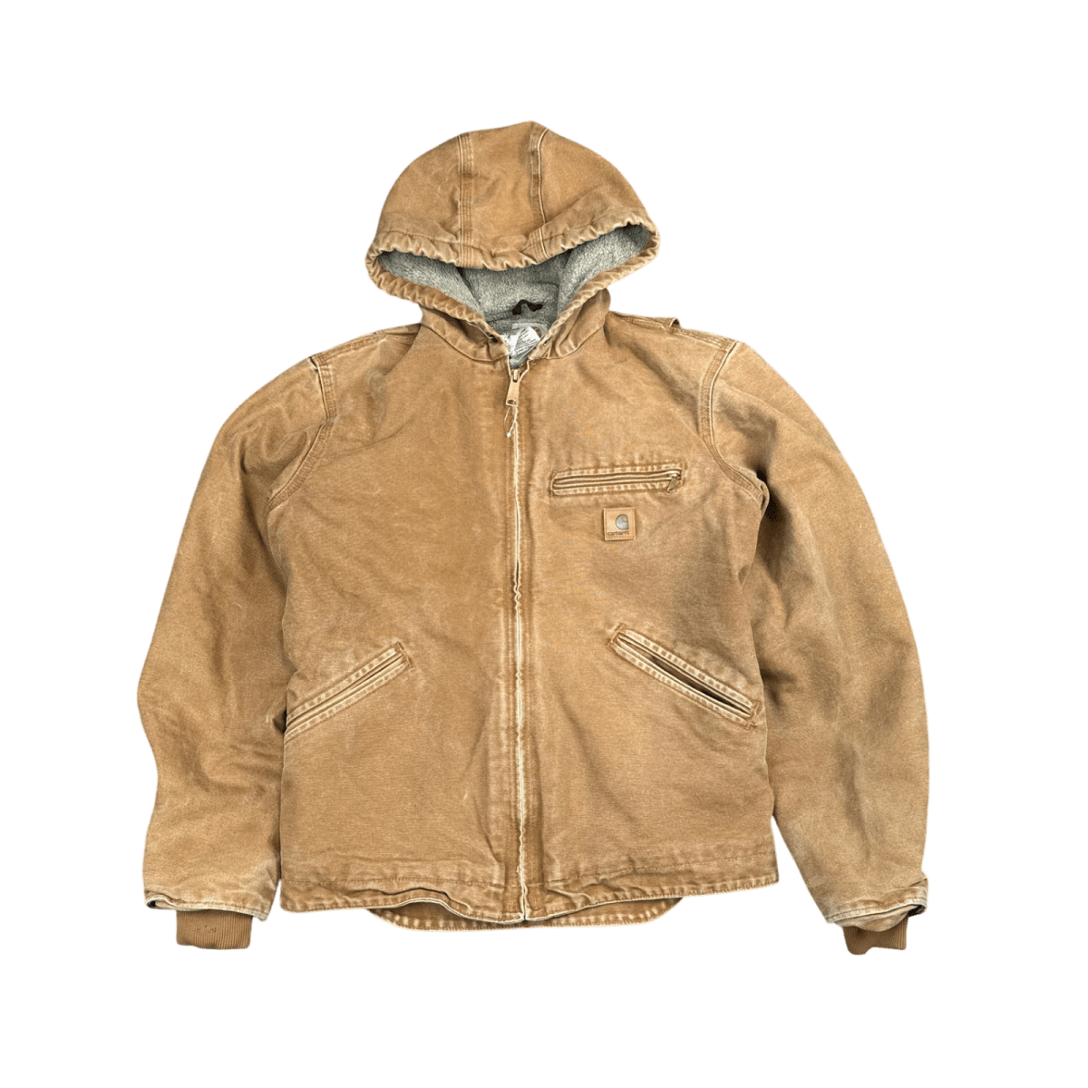 Carhartt Hooded Work Jacket - Brown (S)