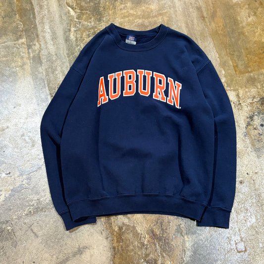 Auburn MV Sports Navy Arch Logo Crew