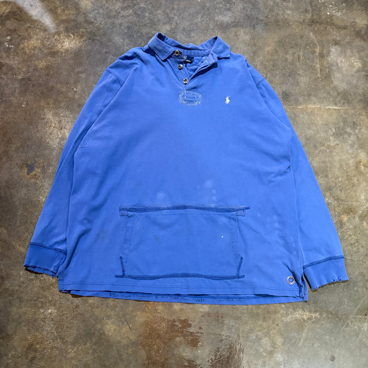 Polo Ralph Lauren Blue Cotton Pullover (2XL)