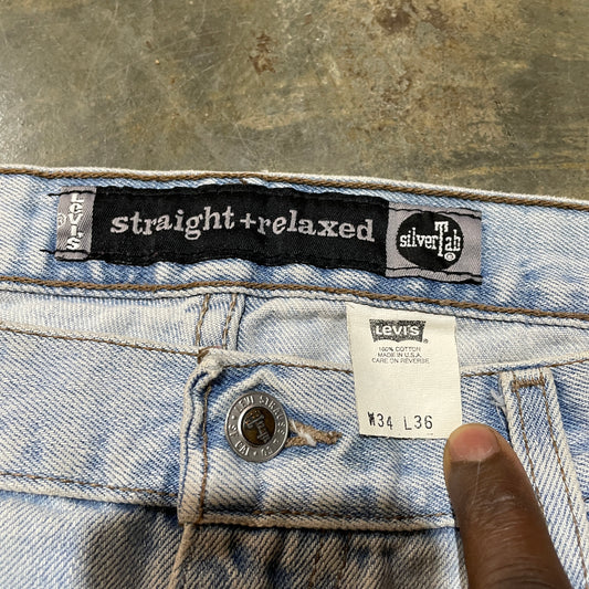 Levis Silver Tab Lightwash Denim Jeans