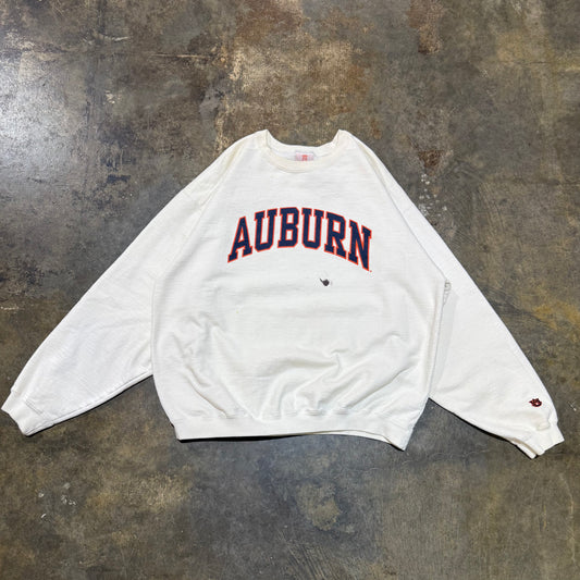 Whtie Anders Auburn Navy/Orange Classic Logo Crew