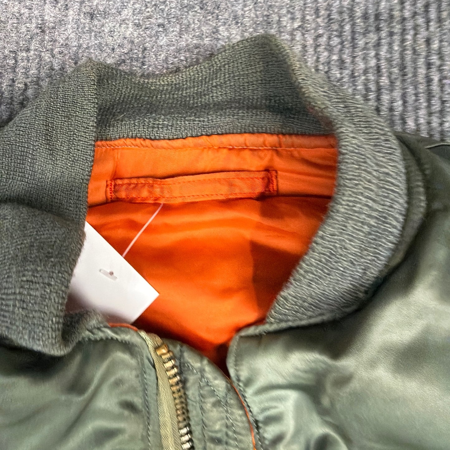 Vintage Bomber Jacket - Olive Green