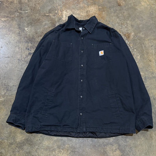 Black Carhartt Button-Up Jacket