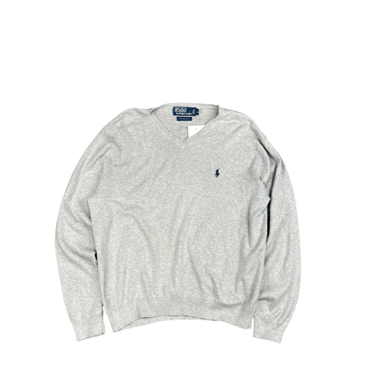 Polo by Ralph Lauren V-Neck Sweater - Heather Gray (M)