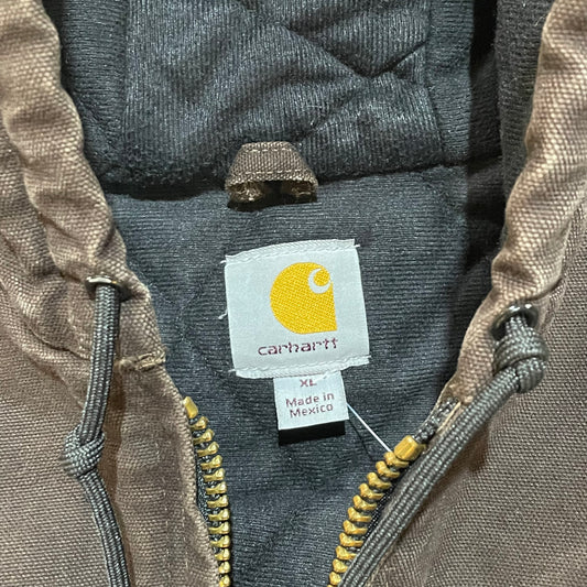 Brown Carhartt Insulated Hooded Jacket21