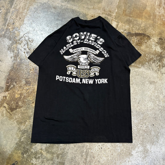 Harley Postdam, NY Black Motor Tee