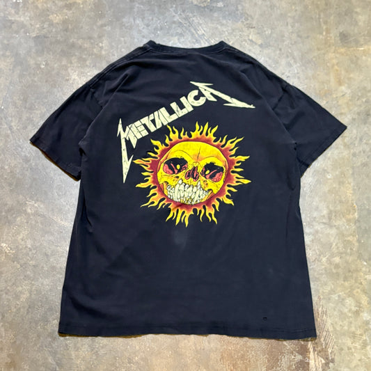Metallica Pushead Flame Skull Tee