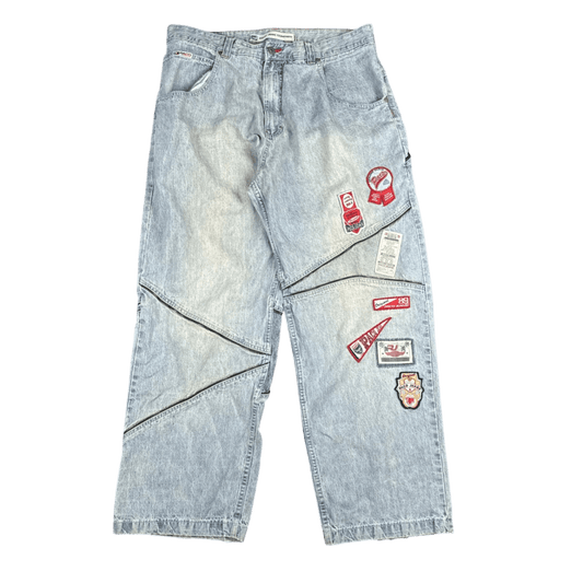 Paco Jean Company Patchwork Jeans - Light Wash (40x33)