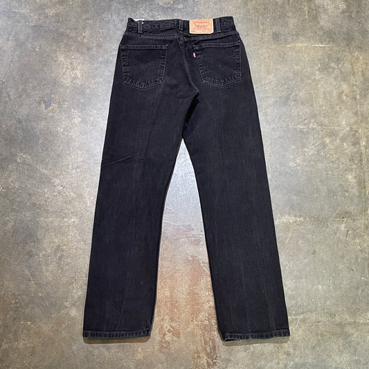 Levi's 505 Regular Fit Black Jeans (31x32)