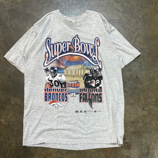 Grey Super Bowl Broncos vs Falcons Tee