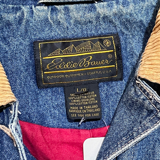 Eddie Bauer Blue Denim Chore Coat