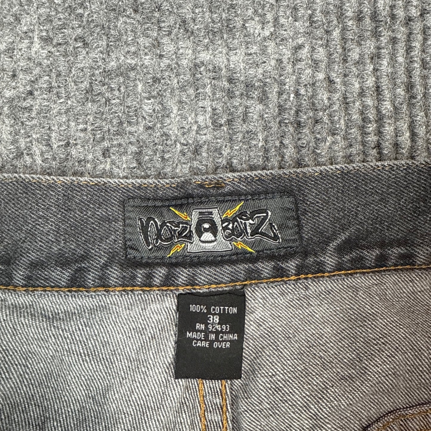 Marc Ecko Patchwork Shorts - Charcoal Gray (38x13)