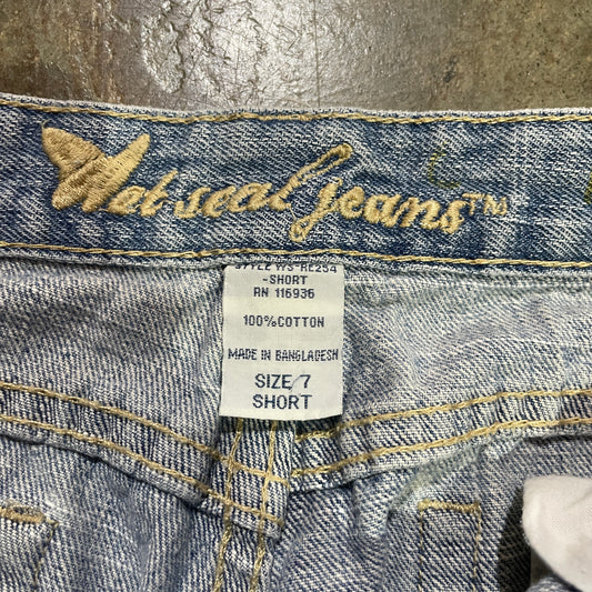 Lightwash Wet Seal Lowrise Flared Jeans