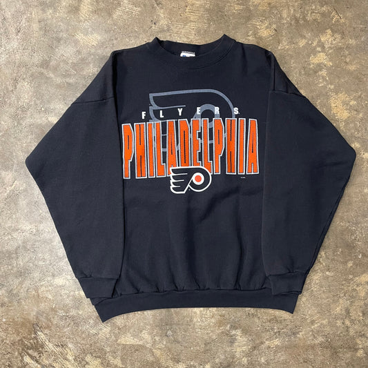 Black Puff Print Flyers Crew