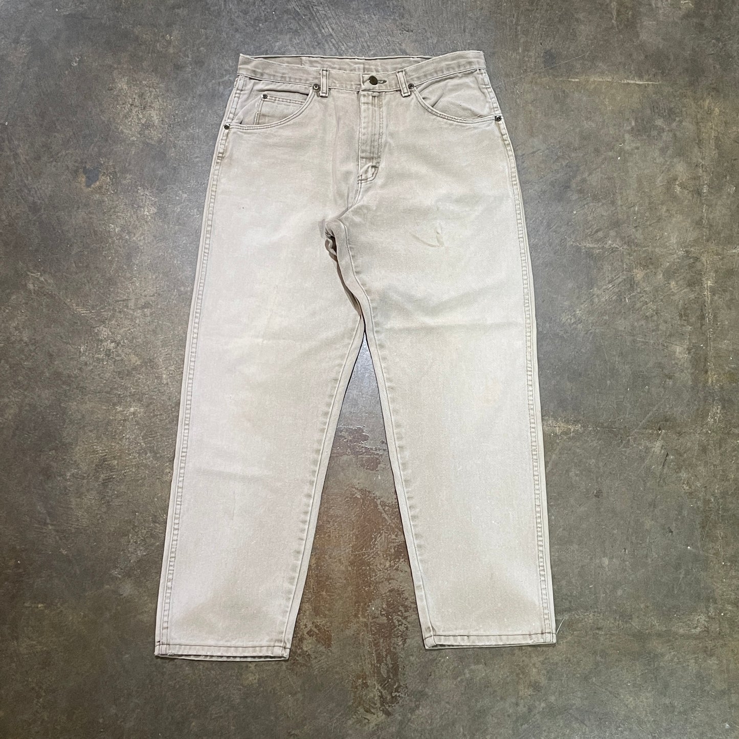 Light Wash Tapered Denim Pants (M)