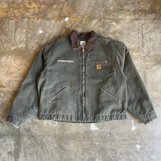 Green Carhartt Detroit Whitewater Creek Jacket