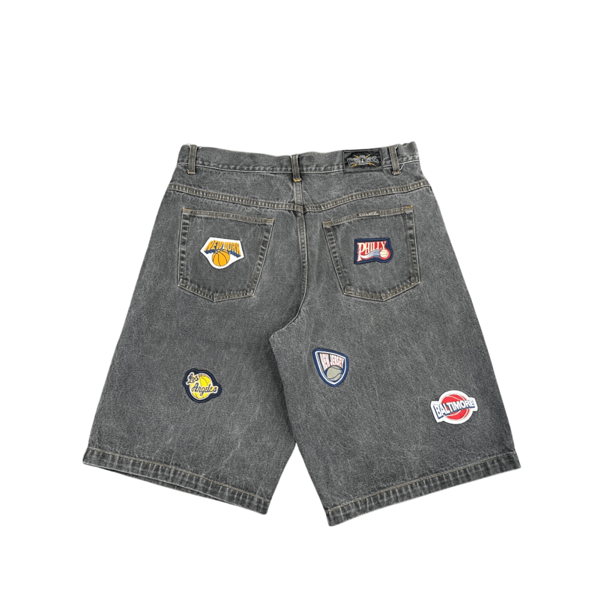 Marc Ecko Patchwork Shorts - Charcoal Gray (38x13)