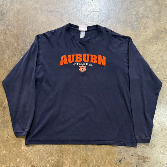 Cadre Auburn Embroidered Navy LS Tee