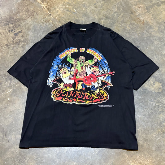 Black Flinstones Band Tee