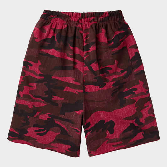 HMDD Red Camo Chimstone Sweat Shorts