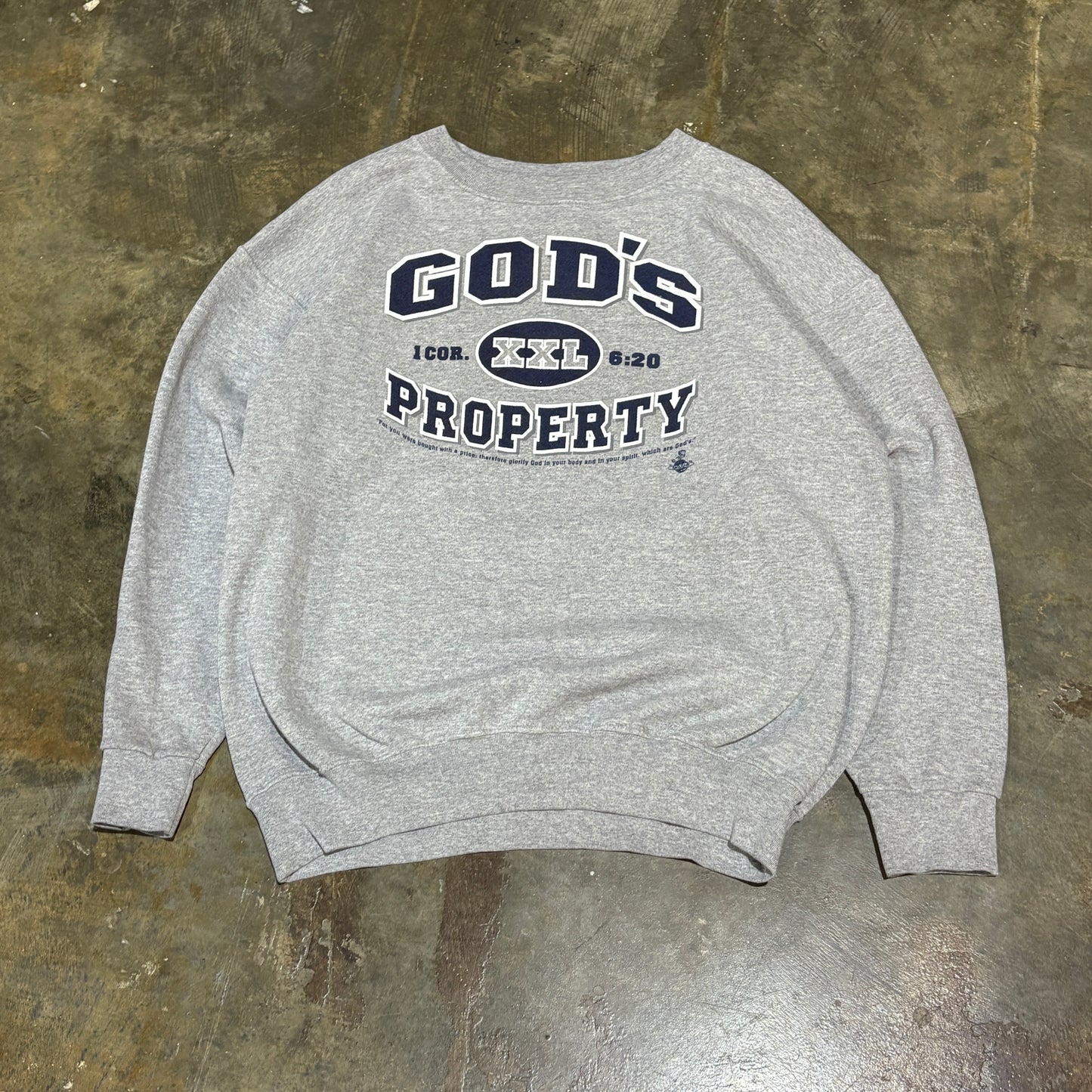 God's Property Bible Verse Crewneck