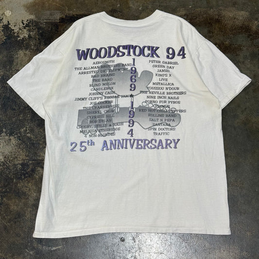 White Woodstock 94 Peace & Music Tee