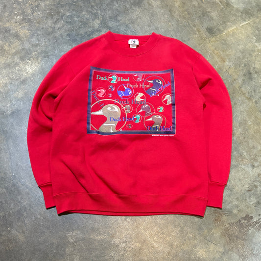 1995 Duck Head Red Crew