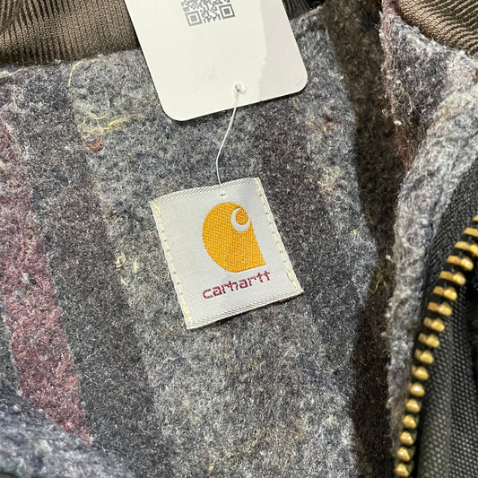 Black Carhartt Corduroy Collar Chore Coat55