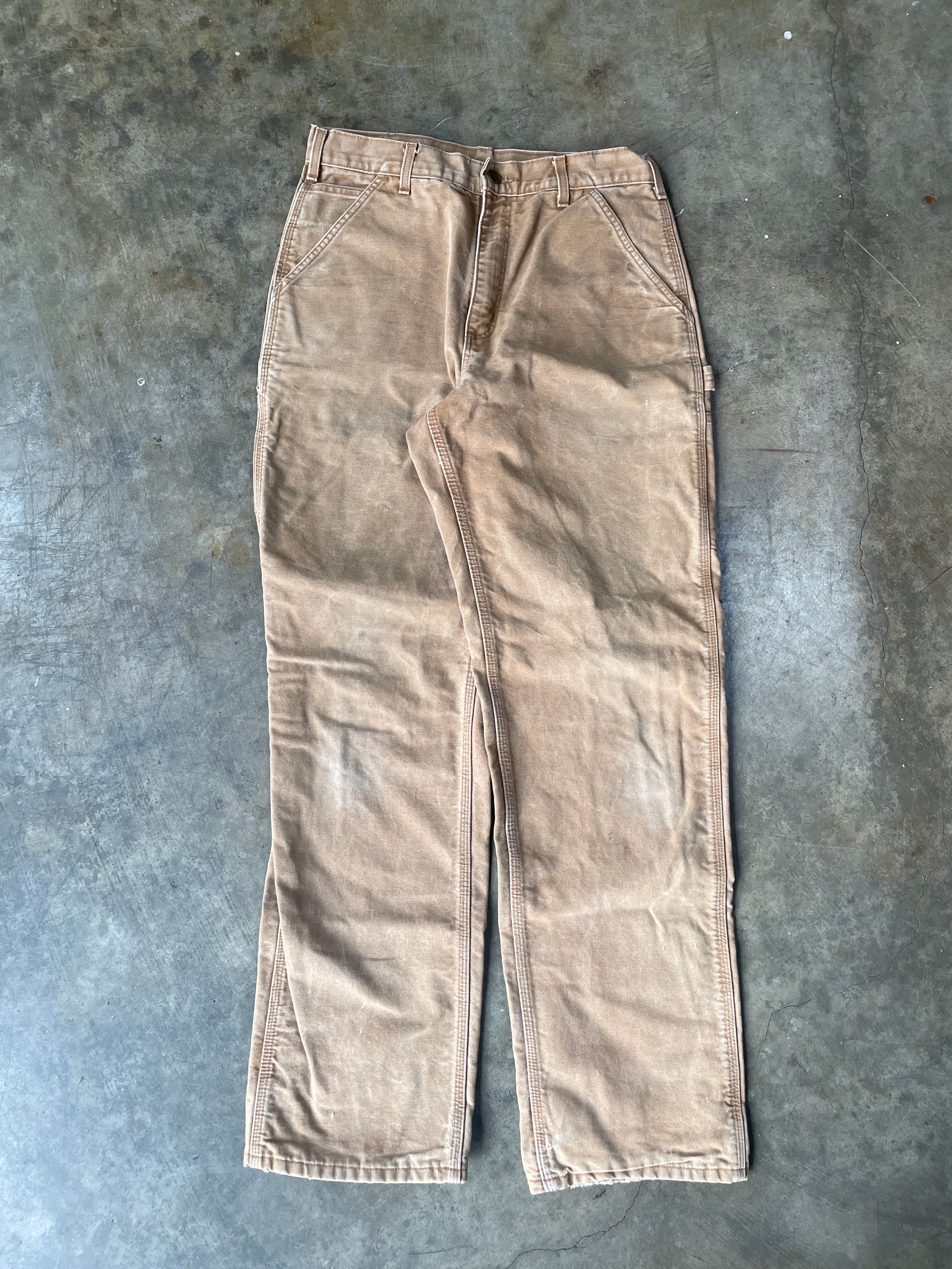 Carhartt Brown Duck Canvas Work Pants (L)